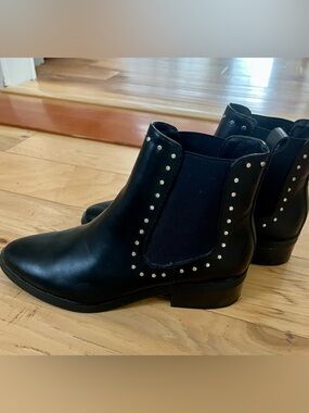 Dolce Vita Black Studded Chelsea Ankle Boot